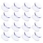 100pcs Clear Table Bumper Cups: Glass Table Top Non-Slip Suction Cups - Double