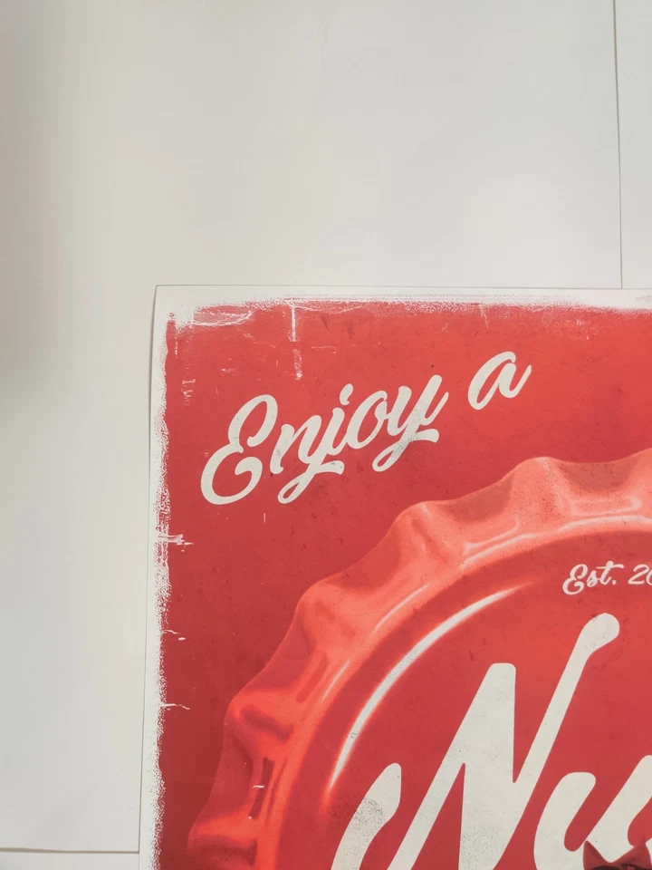 Litografía Giclee Zaavi exclusiva de Fallout "Enjoy a Nuka Cola" LE #10/146 rara Foto 2 de 4