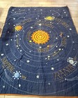 The Land of Nod Solar System Quilt Comforter Twin 90”x64” Planets Navy Cotton