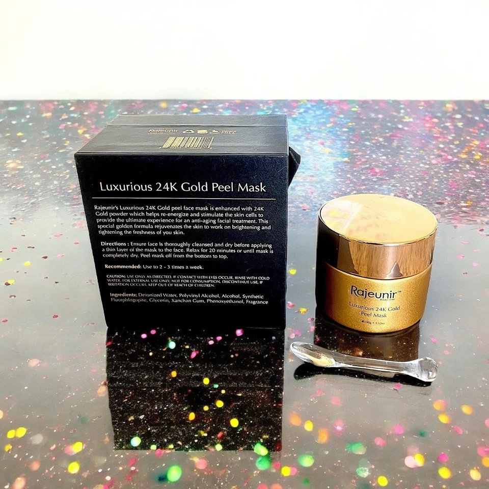 Rajeunir Luxurious 24K Gold Peel Mask 3.52 Oz New In Box MSRP $390 - Image 3 of 4
