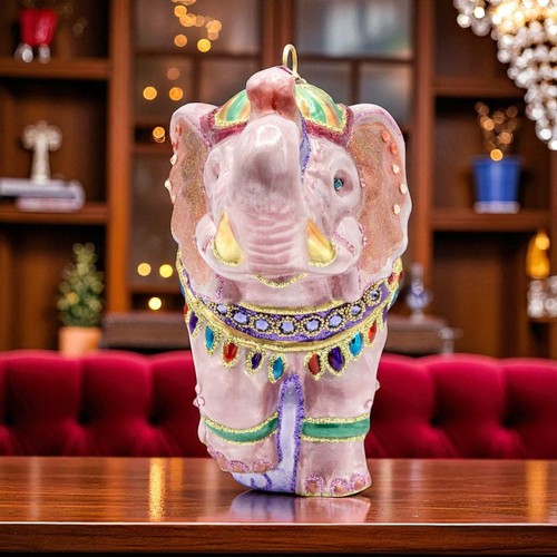 Ornamento opulento elefante Jay Strongwater SDH20129-256 - Foto 4 di 4