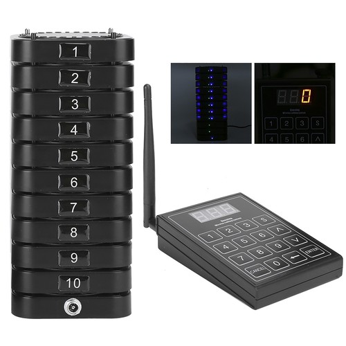 Pager 1 To 10 Meal Puller Queue Wireless Calling System Receiver For Restaur SAL - Zdjęcie 5 z 28