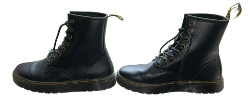 Dr. Martens 11821 Black Leather Combat Boots AirWair ZAVALA US 6 M US 7 L - Picture 4 of 6