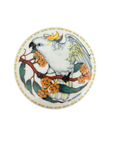 Sulfur Crested Cockatoo Trinket Dish Australia Bone China