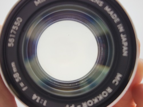 Minolta MC Rokkor-PF 58mm F1.4 Prime Lens for Minolta MD Mount SLR Cameras - Picture 9 of 11