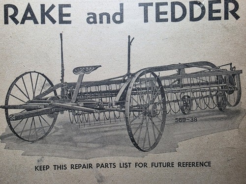 Cockshutt 3 Side Delivery Rake & Tedder Repair Parts List Manual S1-385 12/47 - Picture 2 of 8