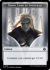 Normal - Emblem - Sorin, Lord of Innistrad // Vampire (0004) Double-Sided Tok...