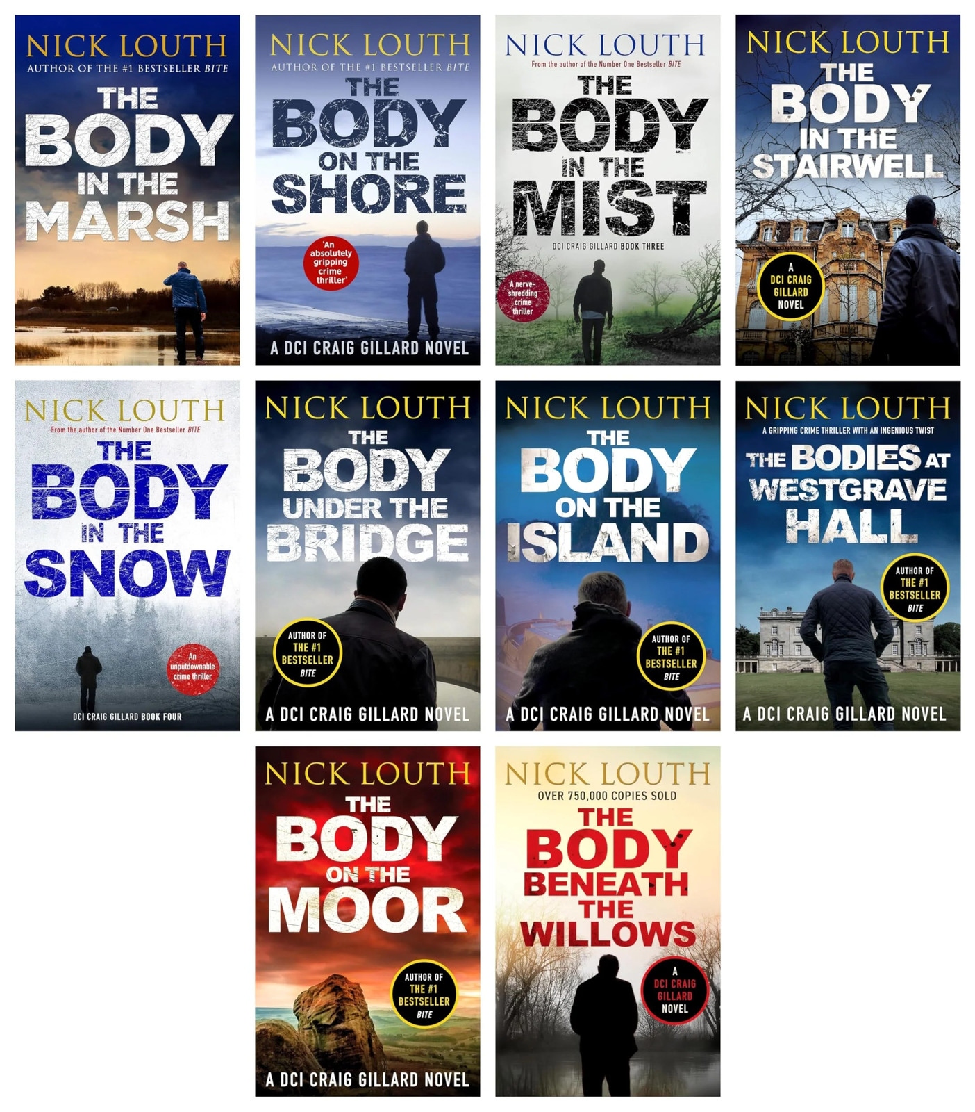 DCI Craig Gillard Crime Thrillers Series 10 Books Collection Set by Nick  | TODO