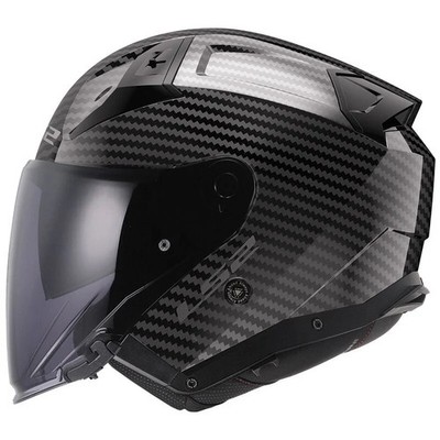 LS2 Infinity 2 Carbon OF603 Black Motorcycle Motorbike Helmet | eBay
