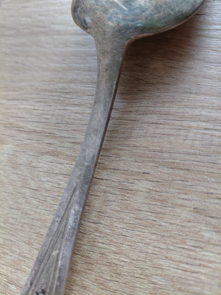 WMF Patent  90 45  Esslöffel 4 Stück  Besteck Alt versilbert  Speise Vintage - Bild 4 von 4