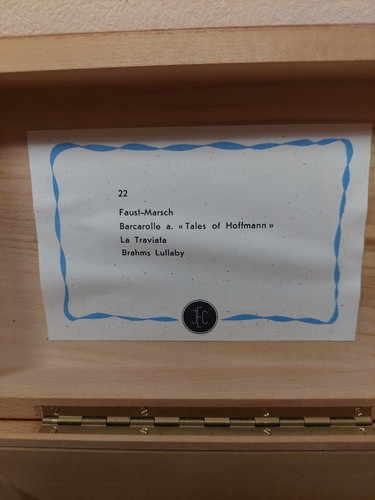 Vintage Thorens - 4 Melodien 50 Noten - Schweizer Spieluhr aus Holz - Top Zustand - funktioniert - Bild 2 von 14