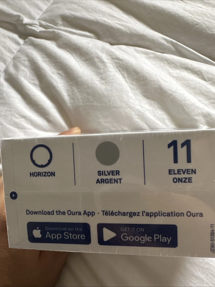 NEW Oura Ring Gen 3 Horizon Silver Size 11 Smart Ring Sealed. Free Shipping - Image 3 of 4