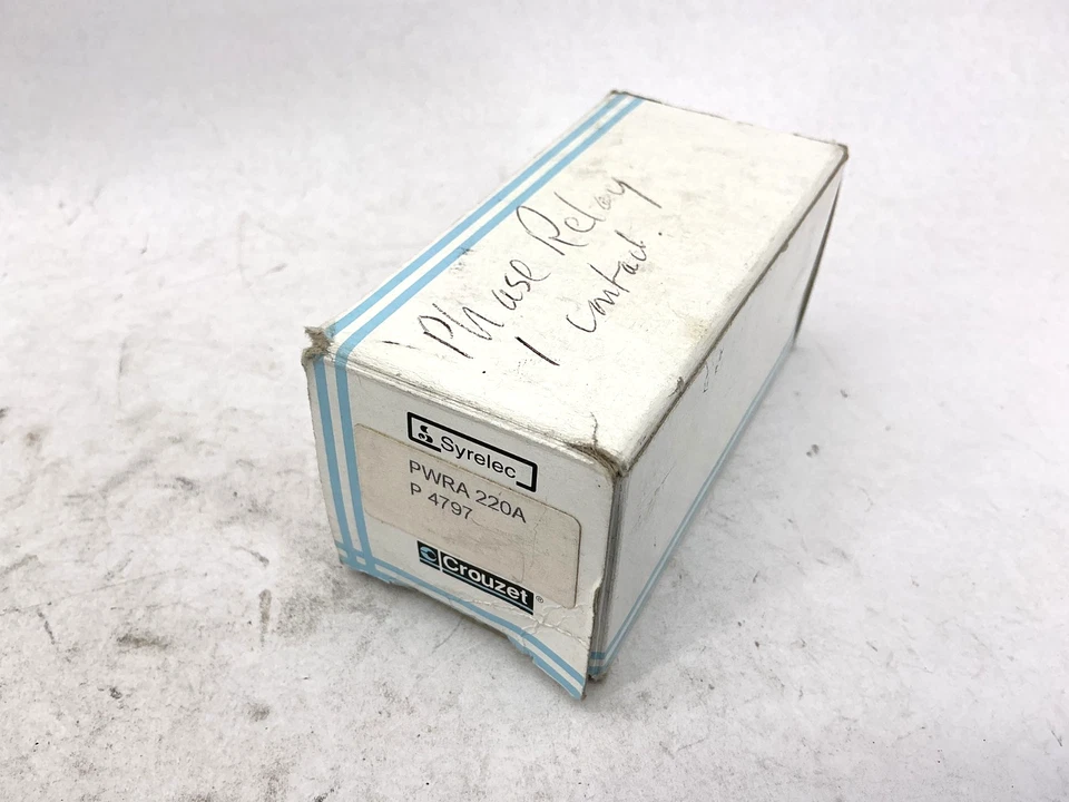 New Crouzet PWRA220A Phase Relay 220VAC 8-Pin 10A 240VAC Syrelec - Image 2 of 4
