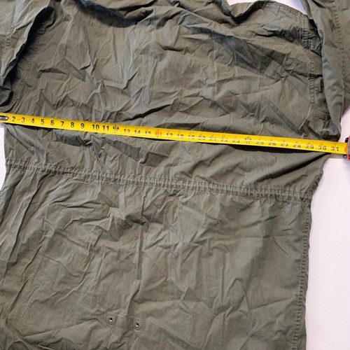 Vintage Banana Republic Polar Expedition Jacket Green Cotton Leather Mens One Sz - Picture 17 of 19