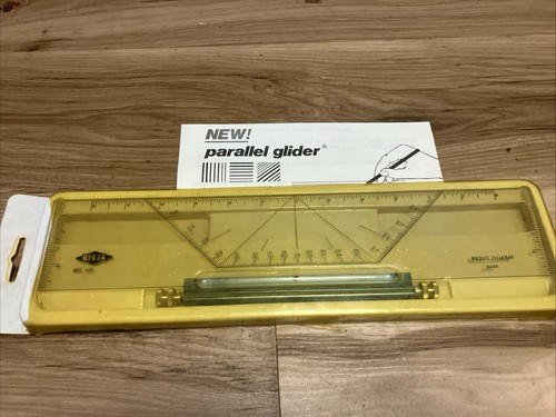 Planeador paralelo Alvin #296 vintage de 12" herramienta de arquitecto en caja colgante - Imagen 2 de 3