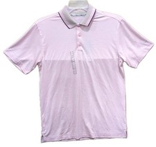 NEW Walter Hagen Performance 11 Birdseye Men's Small Pink Tulip Heather Polo O3