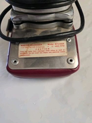 Masajeador Morfam Master M73 625A velocidades variables a 4600 RPM excelente estado - Imagen 5 de 7