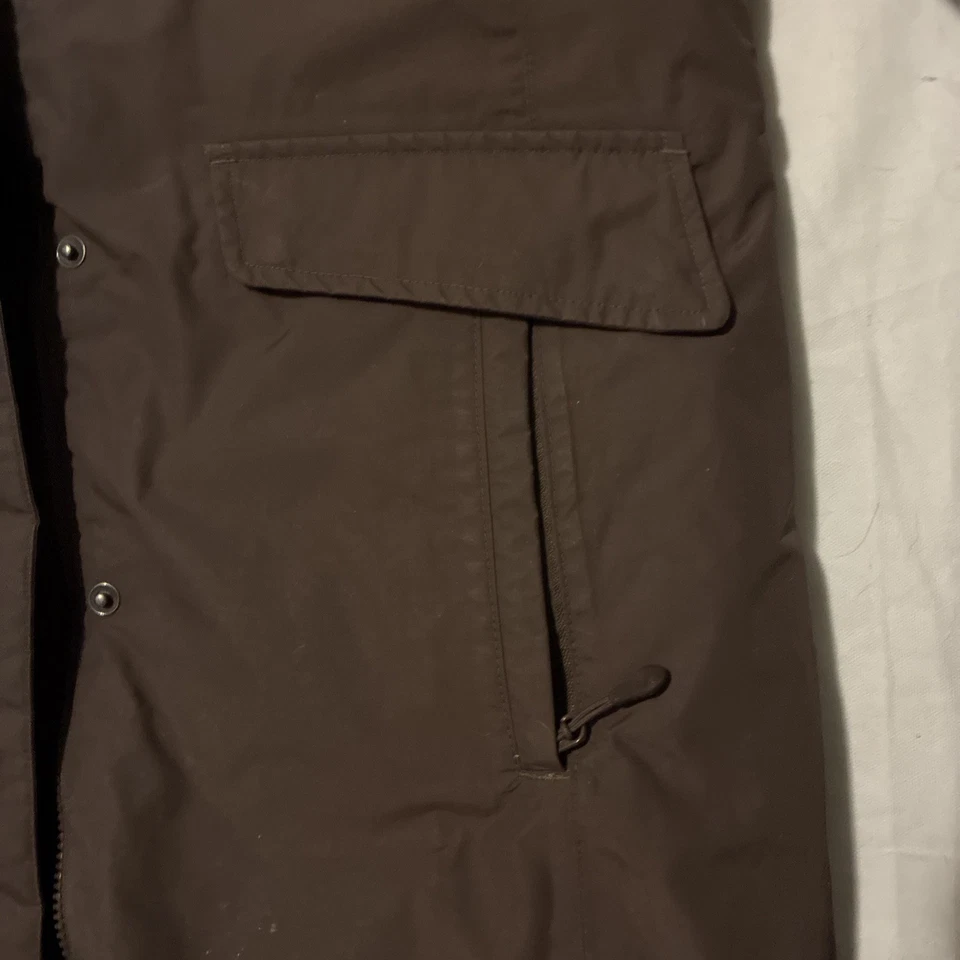 LL Bean Down Nylon Parka Womens L Removable Hood - Image 4 of 4