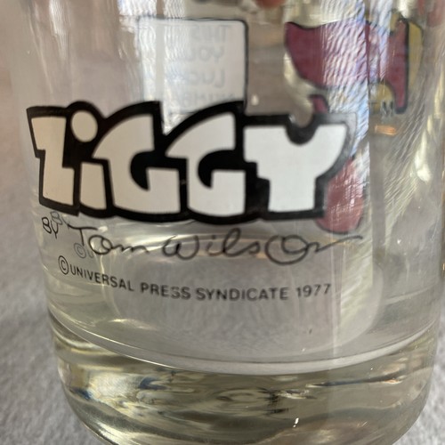 Ziggy by Tom Wilson Glasses 1977 Universal Press Syndicate Set of 5 #2 3 5 7 8 - Picture 15 of 15