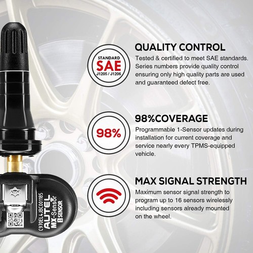 Autel Tire Pressure Sensors TPMS MX-Sensor 315MHz &433MHz Universal Programmable - Bild 10 von 24