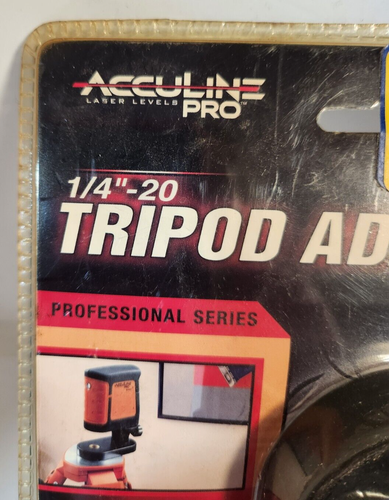 Acculine Pro 1/4"-20 Tripod Adapter Professional Series Johnson - Picture 3 of 7