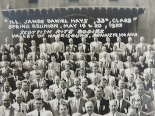 1955 Scottish Rite Photo Masonic Yard Long Harrisburg Pa James Hays Freemason - Picture 6 of 9