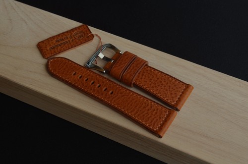 26 mm Cinturino artigianale pelle Pam Italy Handmade Leather Watch Strap Band - Picture 4 of 16