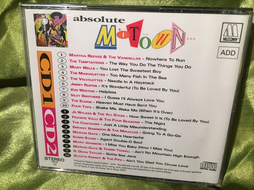 ABSOLUTE MOTOWN - VARIOUS ARTISTS - MOTOWN 1992 UK 2CD PROMO VG - Picture 2 of 4