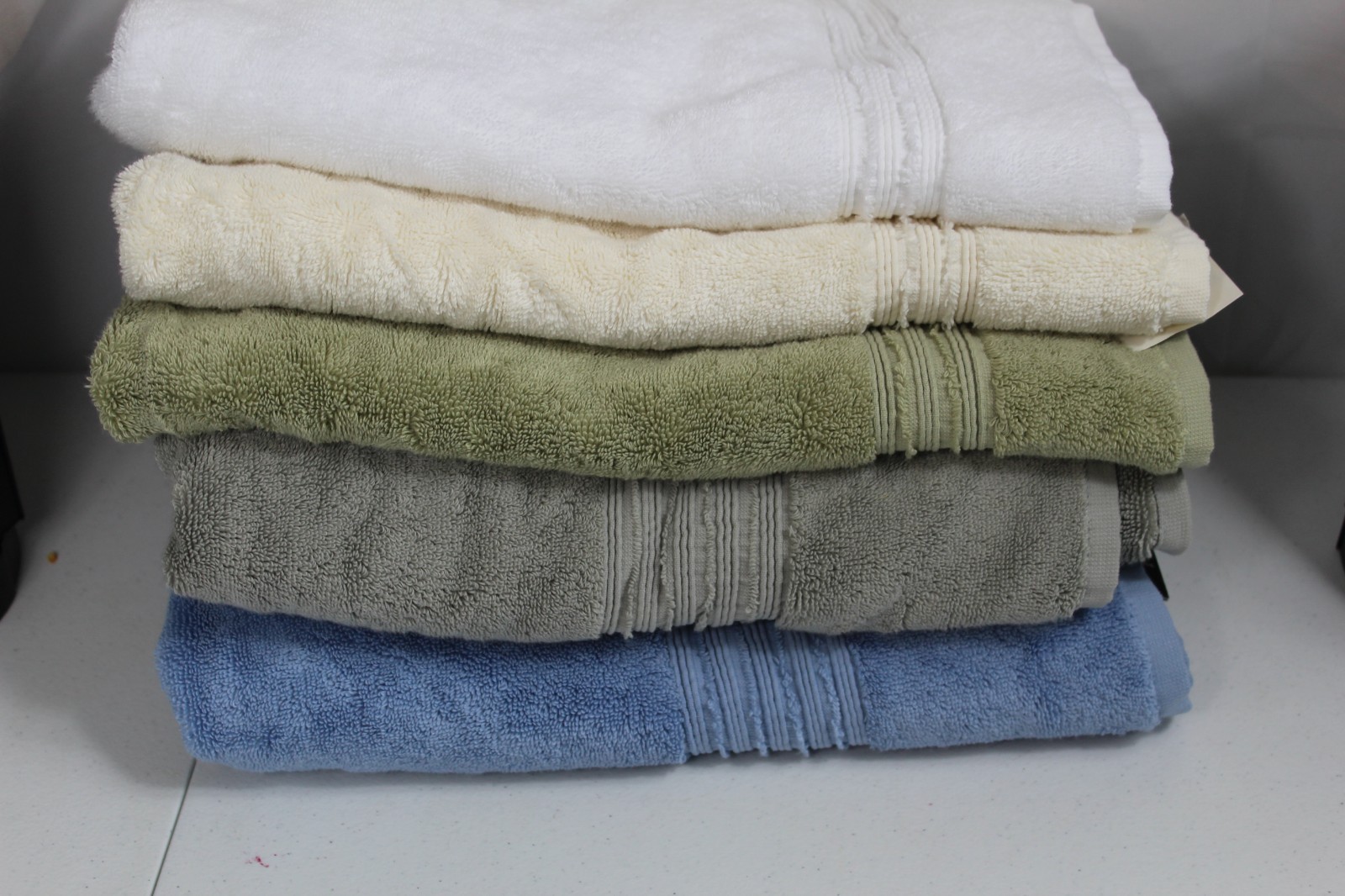 5 Hotel Collection Turkish Cotton Bath &Hand Towels Set Grün, Blau & grau 240 5 Hotel Collection Turkish Cotton Bath &Hand Towels Set Grün, Blau & grau 240