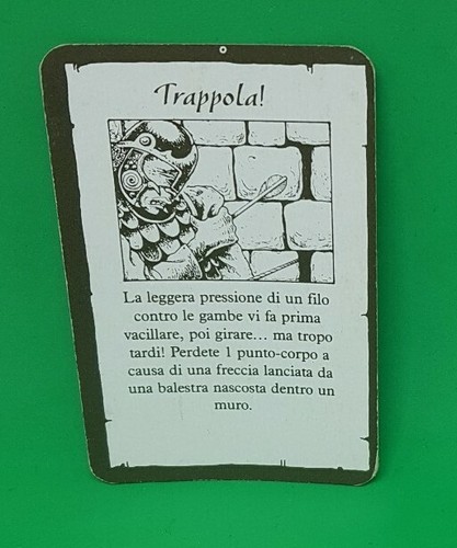 HEROQUEST HERO QUEST PARTI DI RICAMBIO CARTA TESORO TRAPPOLA ITALIANA - Foto 2 di 2