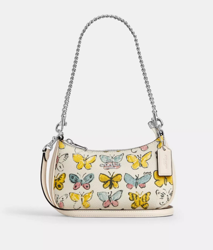 NWT Coach CAJ94 Teri MINI Crossbody Bag With Butterfly Print