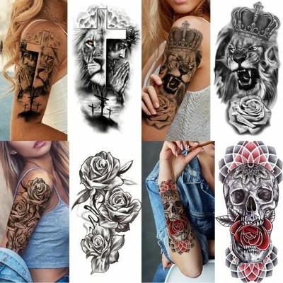 Temporary Tattoo Girl Chest Arm Thigh Sleeve Waterproof Sticker Fake Art Woman Ebay