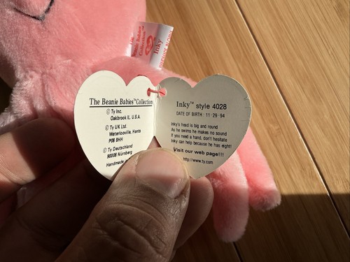 Ty Inky Octopus Beanie Baby 4028 - Picture 3 of 11