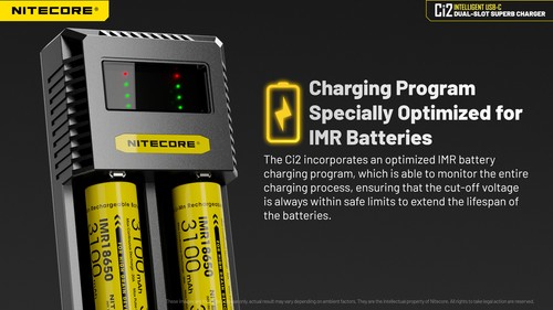 Nitecore Ci2 Dual Slot Universal Battery Charger QC PD - Picture 9 of 11