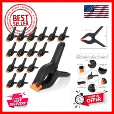 16 PCS 6 Inch Spring Clamps. Heavy Duty Clamps Nylon Muslin Clamp, Photo Boot...
