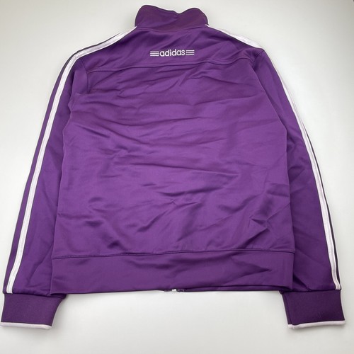 Girls size 12-14, Adidas, purple zip up track top, GUC - Picture 5 of 6