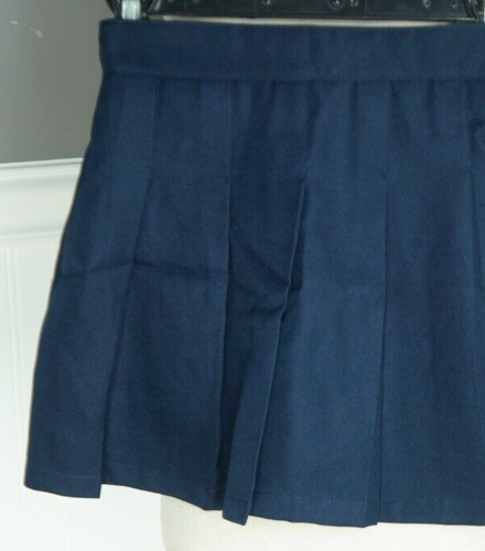 NEW Lot of 2 Izod Navy Blue Pleated School Uniform Skort Skirt Girls Size 10 NWT - Picture 2 of 3