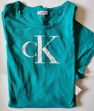 CALVIN KLEIN womens short sleeve T-shirt Dress CK logo iconic dress size 1X 2X
