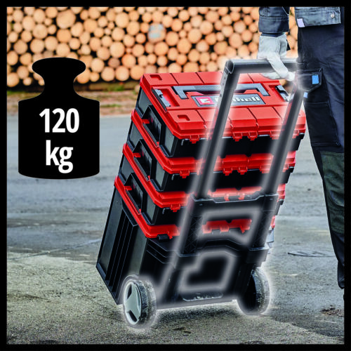 Valise système Einhell E-Case L avec roues - Photo 3/5