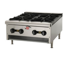 Wells HDHP-2430G 23 3/8" Gas Hotplate w/ (4) Burners &