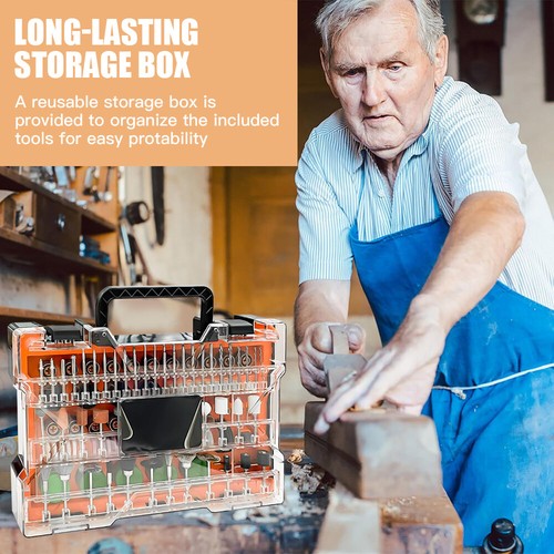 500PCS Dremel Rotary Tool Accessories Kit Grinding Sanding Polishing Set - Picture 9 of 12