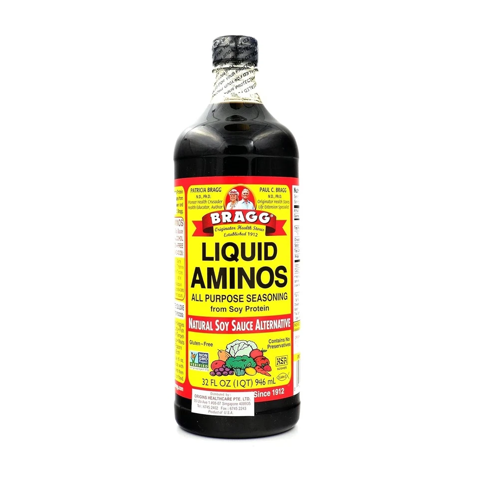 Bragg Amino Protein Concentrate, Liquid, 32 Ounce (Pack of 12) - Imagem 2 de 4