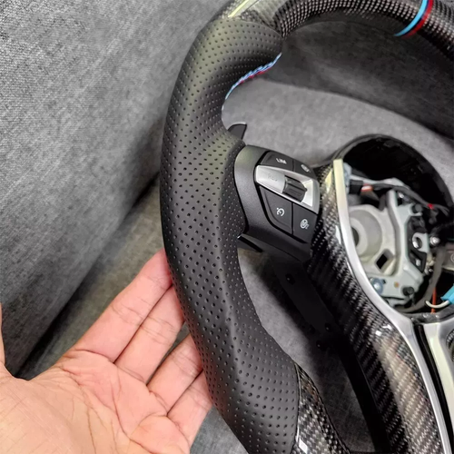 Carbon Fiber Steering Wheel Fit for BMW F30 F31 F32 F33 F34 F36 F22 F23 M2 M3 M4 - Picture 5 of 9