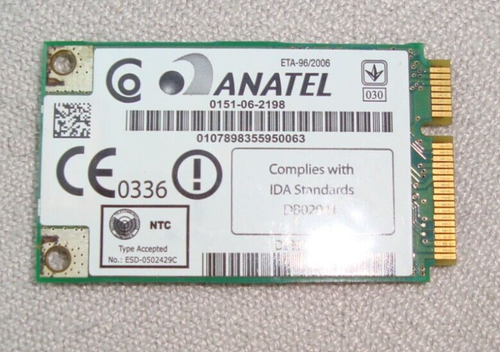 DELL LAPTOP WLAN WIRLESS PCB 0PC193 WIFI CARD - Photo 2/2