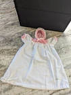 Cabbage Patch Kids/Doll Clothes Vintage Pink/White Hooded Preemie Gown