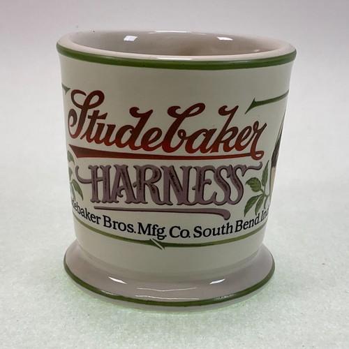 Franklin Mint Antique Miniature Shaving Mug Studebaker Harness 1982 - Picture 2 of 4