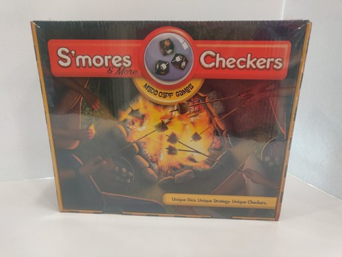 Madd Capp S'Mores & More Checkers Board Game Unique Dice Unique Strategy New - 第 1/5 張圖片