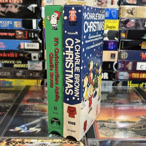 A Charlie Brown Christmas / It’s Christmas Time Again 2 VHS Lot Tested Peanuts - Picture 2 of 16