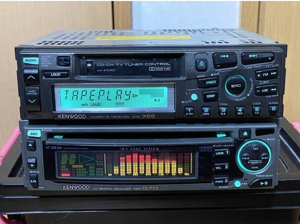 Kenwood KRC-X55 KDC-G70 1DIN CD Cassette Deck Player Tested | eBay