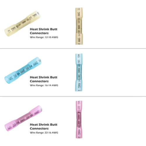 400/100x Heat Shrink Butt Wire Splice Connectors Seal Crimp Terminals Waterproof - Picture 8 of 27